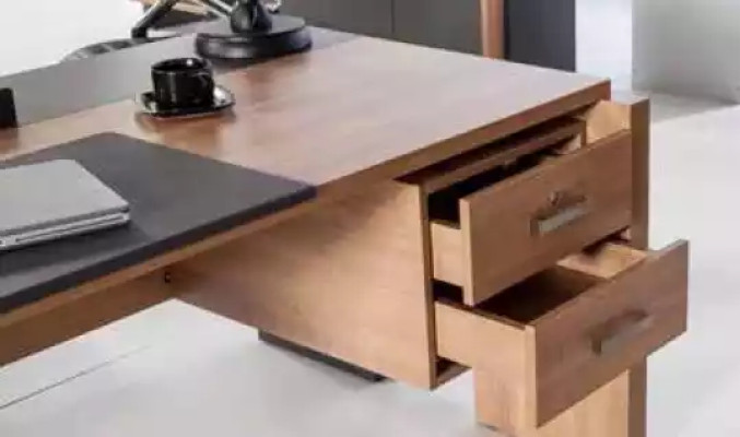 Ensemble de bureau Armoire de classement Armoire avec Table basse Aménagements de bureau 3 pièces.