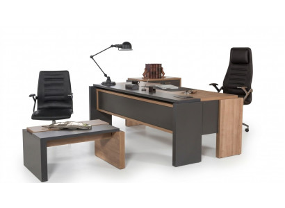Ensemble de bureau Armoire de classement Armoire avec Table basse Aménagements de bureau 3 pièces.