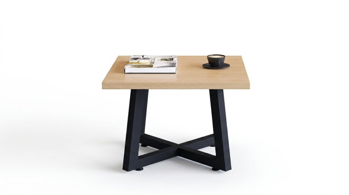 Table basse de designer en bois de luxe Marron Table d'appoint Bureau Mobilier Élégant