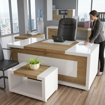Bureau de réception bureau mobilier comptoir cabinet pratique cabinet d'avocats bureau hôtel