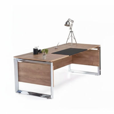 Bureau moderne en bois marron Mobilier de bureau Style de design de salle d'étude