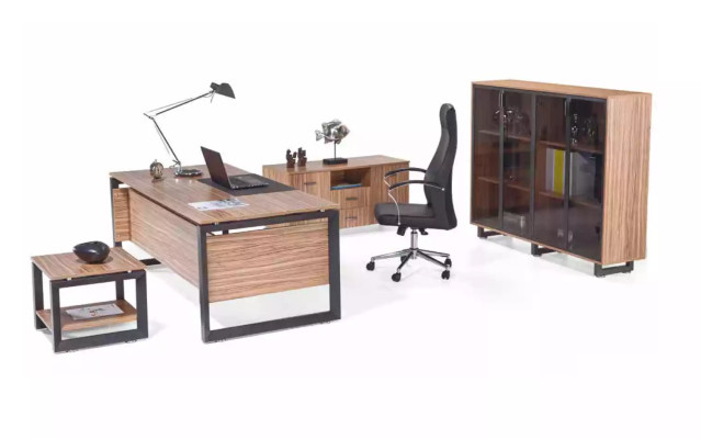 Mobilier de bureau Bureau Commode Armoire de classement Table basse Ameublement 4pcs.