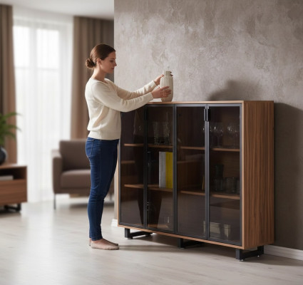 Armoire de classement de bureau de luxe moderne pour le rangement de documents
