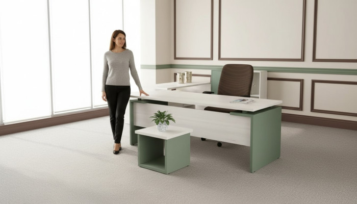 Classique r Blanc Bureau de luxe de designer Meubles en bois Salle d'étude