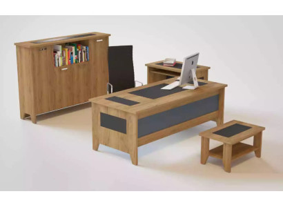 Ensemble de bureau élégant de haute qualité dans un style moderne fabriqué en bois robuste