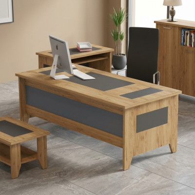Moderne Bureau Marron Luxe Mobilier Extensible Bois Bureau nouveau