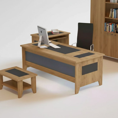 Moderne Bureau Marron Luxe Mobilier Extensible Bois Bureau nouveau