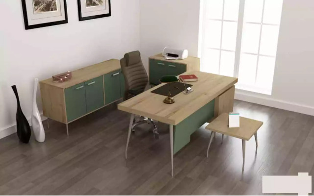 Mobilier de bureau 4 pièces Ensemble Bureau Armoire de classement Commode Table basse