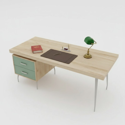 Moderne designer de luxe bureau brun en bois neuf de mobilier de bureau