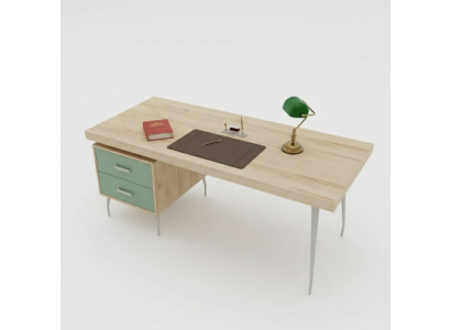 Moderne designer de luxe bureau brun en bois neuf de mobilier de bureau