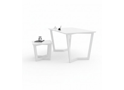Table basse moderne blanche en bois de style exclusif pour la salle d'étude