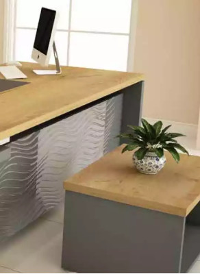 Ensemble de bureau moderne et de haute qualité en bois robuste, dans un style élégant.