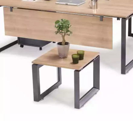 Mobilier de bureau exclusif Bureau d'angle Commode Table basse 2x armoires de classement