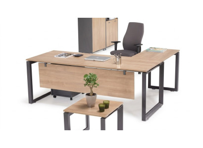Mobilier de bureau à domicile de coin exclusif brun nouveau pour la salle d'étude