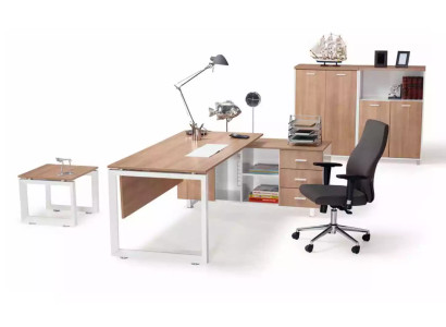 Mobilier de bureau Bureau Armoire à dossiers Table basse Ensemble de 4 pièces de mobilier