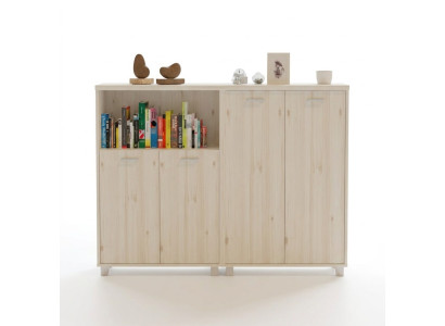 Armoire de classement en bois Mobilier de bureau moderne Armoire à documents blanche Commode