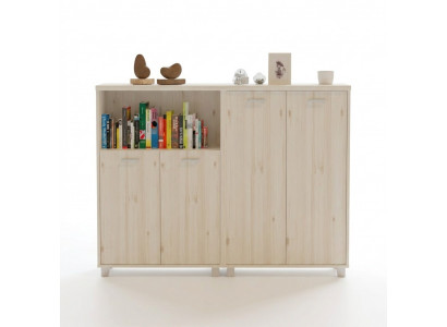 Armoire de classement en bois Mobilier de bureau moderne Armoire à documents blanche Commode