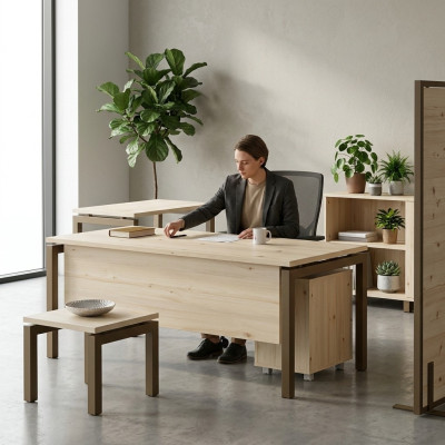 Bureau moderne Mobilier de bureau de luxe Table en bois Mobilier de salle d'étude