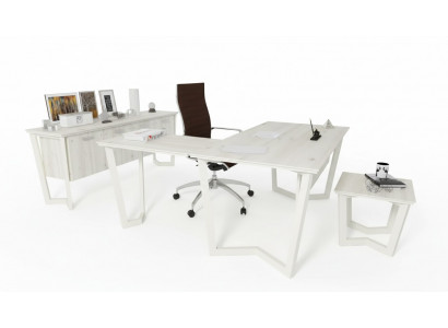 Bureau Armoire de bureau Bureau d'angle Ensemble de bureau Classeur à trois tiroirs