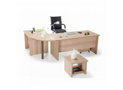 Bureau d'angle Table Mobilier Commode Mobilier de bureau Cabinet d'avocats Mobilier 3 pièces