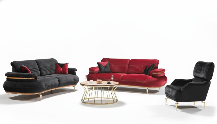 Ensemble de meubles de salon moderne Canapé Fauteuil moderne 3 pièces