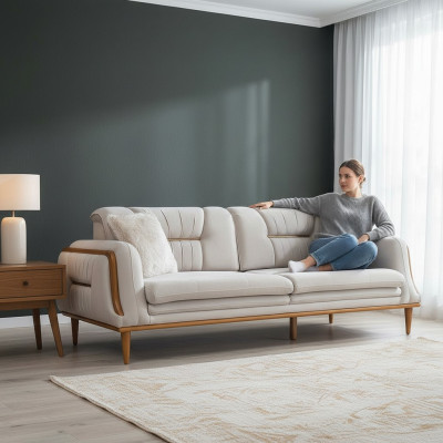 Canapé de luxe blanc moderne de haute qualité pour salon nouveau