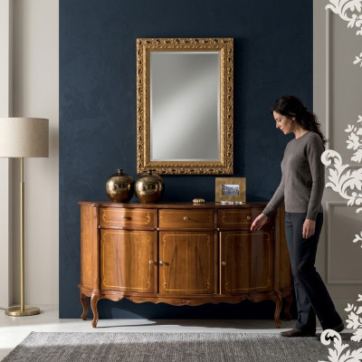 Commode brune Bahut Mobilier de salon Meuble TV Commodes Bahuts