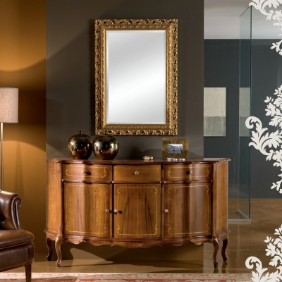 Commode brune Bahut Mobilier de salon Meuble TV Commodes Bahuts