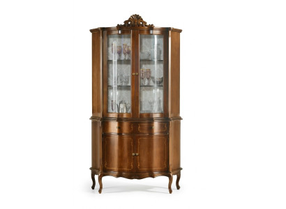 Vitrine en bois de haute qualité, vitrine de luxe Armoire classique Design Mobilier marron