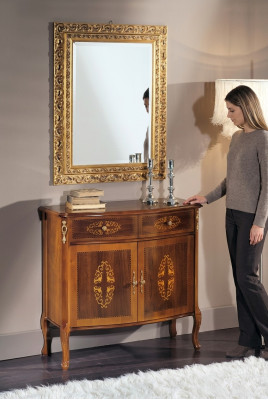 Buffet Marron Luxueux Commode en bois Classique Console Meubles de haute qualité