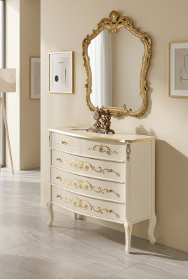 Salle de séjour classique blanche en bois Commode Console Tiroirs nouveau design