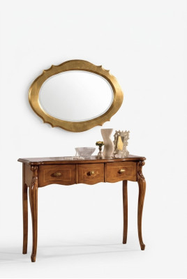 Table de console marron Coiffeuses Meubles de chambre en bois Design de luxe