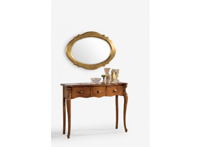 Table de console marron Coiffeuses Meubles de chambre en bois Design de luxe