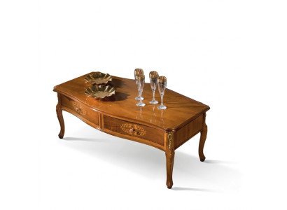 Table basse en bois brun classique de design de luxe avec tiroir nouvelle