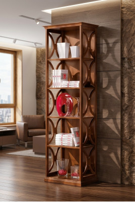 Étagère à livres moderne Mobilier en bois Meubles de designer Ameublement Salon
