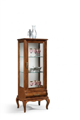 Meubles en bois Vitrine en verre Armoires Salle de séjour Meubles classiques Vitrine Armoire