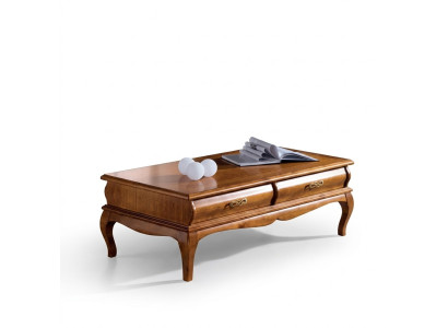 Table basse de style classique r, table de salon dessinée avec tiroirs, design de meubles