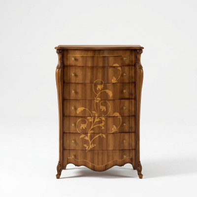 Luxueux coffre en bois de style classique pour le nouveau mobilier de salon