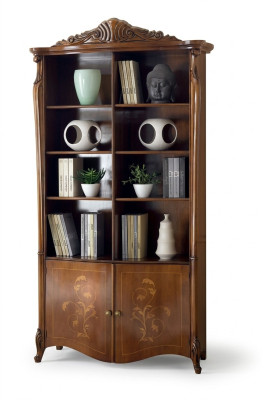 Salon Étagère de livres Classique marron Mobilier étagères en bois