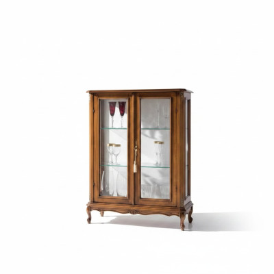 Meuble en bois de haute qualité, marron, style classique, armoire de style r, vitrines.
