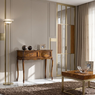 Table de console classique r Meubles en bois modernes Meubles de chambre marron