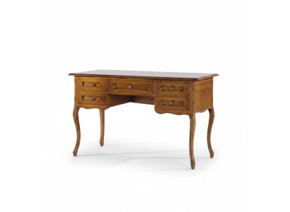Bureau en bois de luxe marron, mobilier de bureau classique pour une salle d'étude.