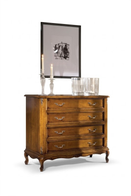 Commodes classiques à 4 tiroirs, buffet de luxe en bois pour la salle d'étude