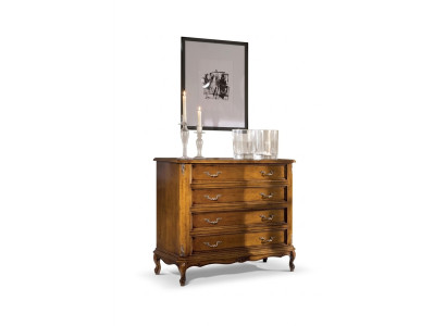 Commodes classiques à 4 tiroirs, buffet de luxe en bois pour la salle d'étude