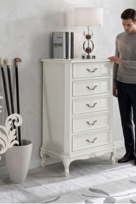 Classique commode blanche avec commodes de haute qualité armoires armoire