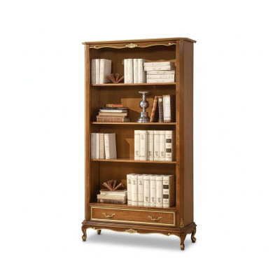 Étagère pour le salon Meuble classique brun en bois étagères