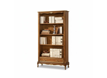 Étagère pour le salon Meuble classique brun en bois étagères