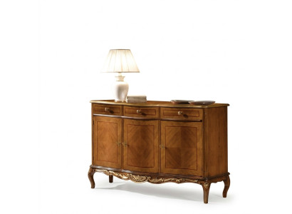 Meubles de salon classiques de haute qualité en brun, buffet commode en bois et commodes.