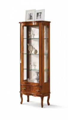 Vitrine classique en bois, armoires en bois, designs de salon, vitres
