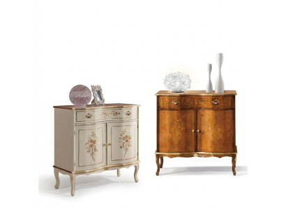 Buffet blanc de luxe avec tiroirs Meuble armoire en bois Lampe Lampes